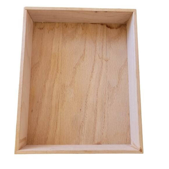 Clarence Wells "The Raven" Art Tile Box 1980s Cedar Wood Box Keepsake Box W/ Lid - Picture 9 of 9